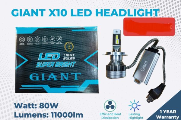 LED Headlight Universal X10 1Year Replacement Guarantee