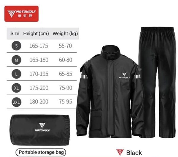 Raincoat MOTOWOLF MDL 401
